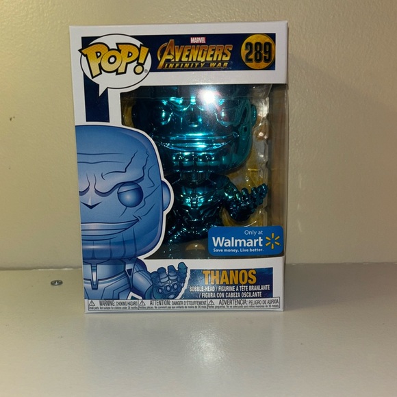 Blue Chrome Walmart Exclusive Thanos😊*NO POP PROTECTOR - Picture 1 of 6